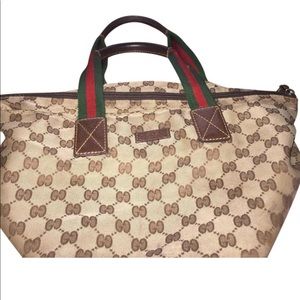 SOLDGucci Canvas Tote Bag